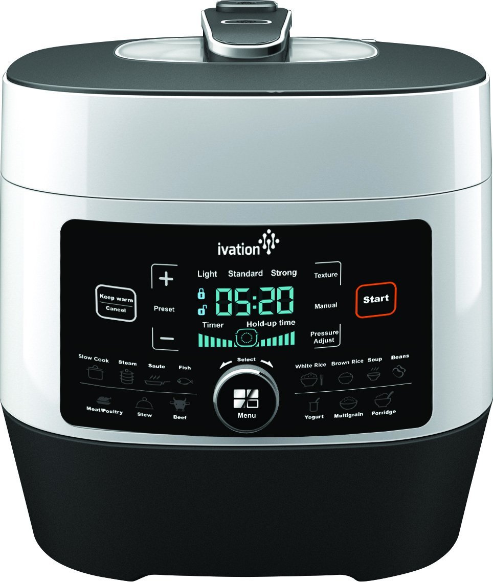 Ivation 8-In-1 Programmable Multi-Function Pressure Cooker