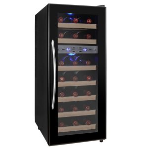 AKDY WC0021 21 Bottle Dual Zone Thermoelectric Wine Cooler