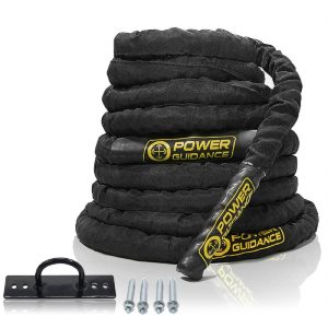 POWER GUIDANCE Battle Rope - 1.5 Width Poly Dacron 30:40:50ft Length Exercise Undulation Ropes
