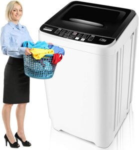 Nictemaw Portable Washer 1.66 Cu.ft, 15.6Lbs Capacity Full-Automatic