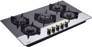 Nutzlich 36 inch Gas Cooktop Tempered Glass