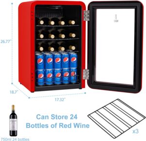 24 Bottle Retro Wine Cooler