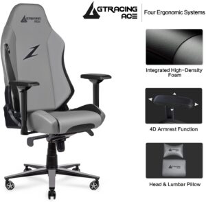 Xburan Gaming Chair 350lb Big and Tall High Back Computer Office Chair