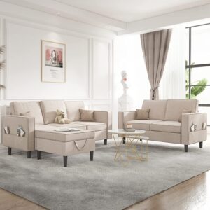 Mjkone Convertible Sectional Sofa Couch