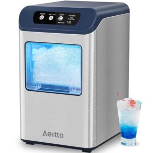 Aeitto Nugget Ice Maker Countertop, 55 lbs:Day, Chewable