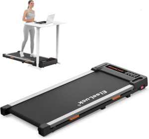 Elseluck Walking Pad, Under Desk Treadmill for Home Office, 2 in 1 Portable Walking Treadmill with Remote Control