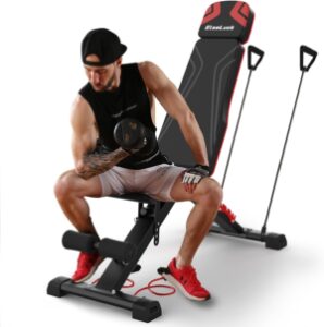 Elseluck Weight Bench, Adjustable Workout Bench for Home Gym