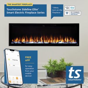 Touchstone Sideline Elite Smart 72” WiFi-Enabled Electric Fireplace - 80038