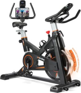 WENOKER Stationary Bike for Home, Indoor Bike with Whisper Quiet Magnetic Resistance