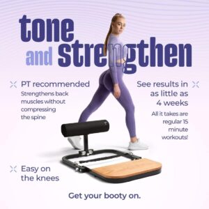 BootySprout Hip Thrust Machine for High Resistance Glute Training Home Gym