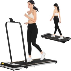 KEEPOSE Walking Pad Treadmill Under Desk Treadmill, 2 in 1