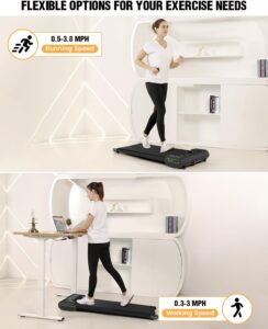 AKLUER Walking Pad Under Desk Treadmill with Bluetooth