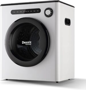 Dessiz Digital Control Compact Laundry Dryer - 10lbs Capacity, Portable